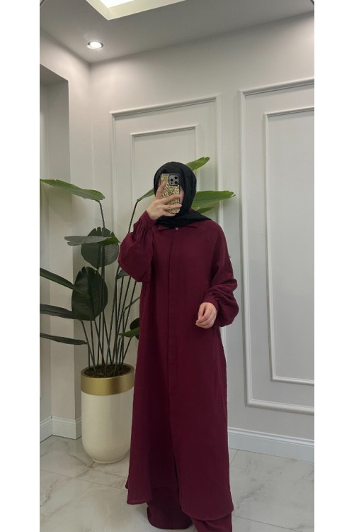 BORDO MÜSLİM İKİLİ TAKIM 